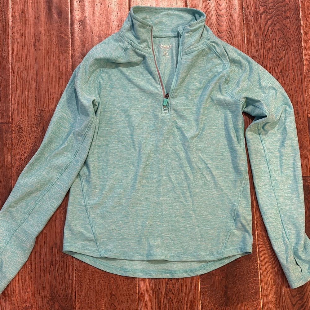 Girls size 8 Old Navy Active quarter zip top